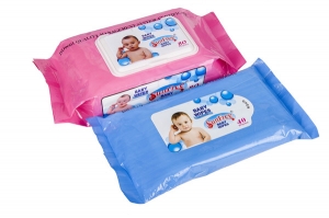Pelbagai saiz Soft Spunlace Nonwoven Fabric Material Baby Wet Wipes