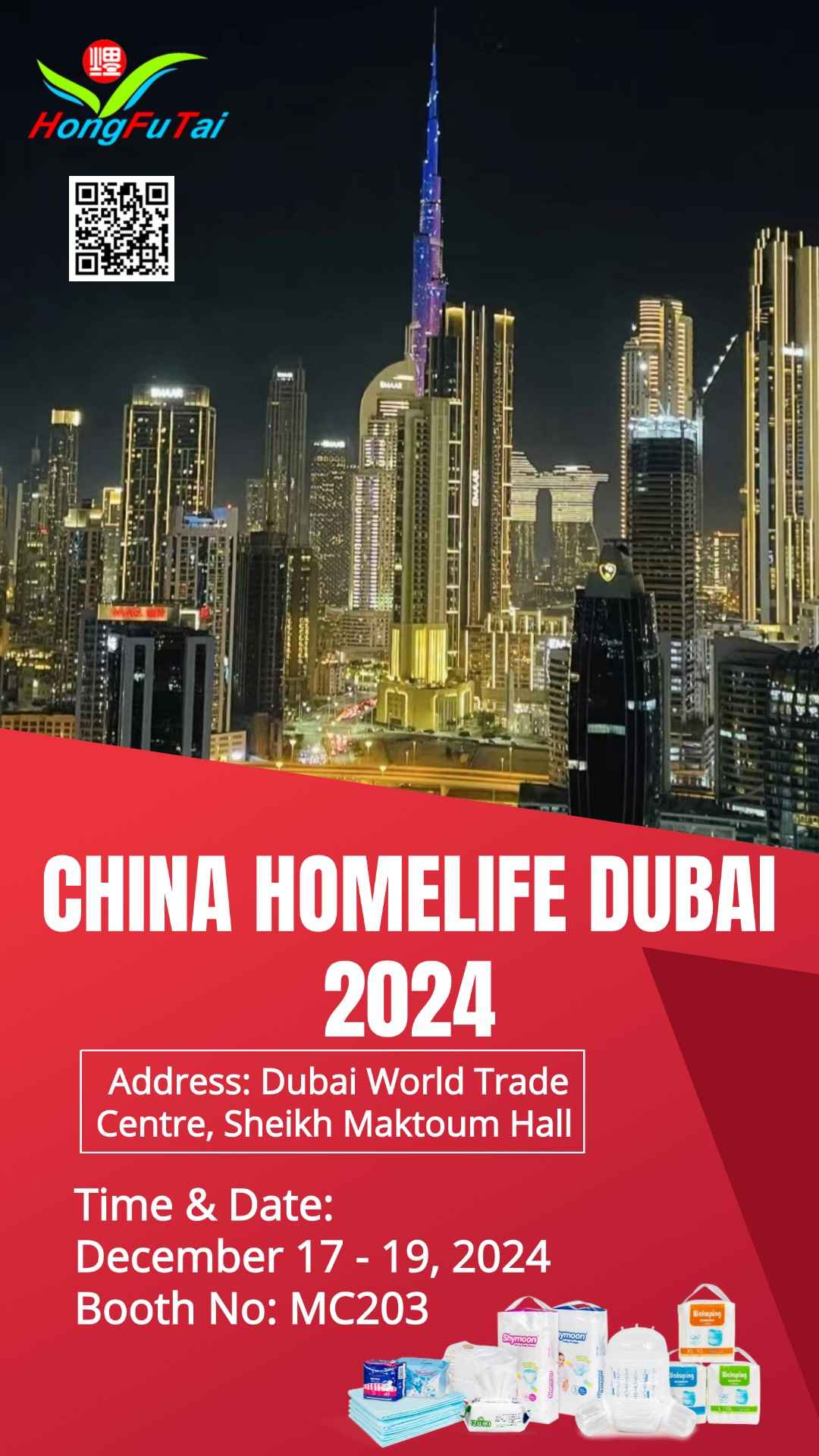 Selamat datang untuk melawat kami di CHINA HOMELIFE DUBAI 2024